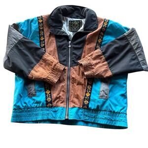 Vintage JD Sun Valley Jacket Womens 12 Retro Ski Color Block Western Snowboard